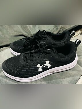 Under Armour Black and White Athletic Sneakers